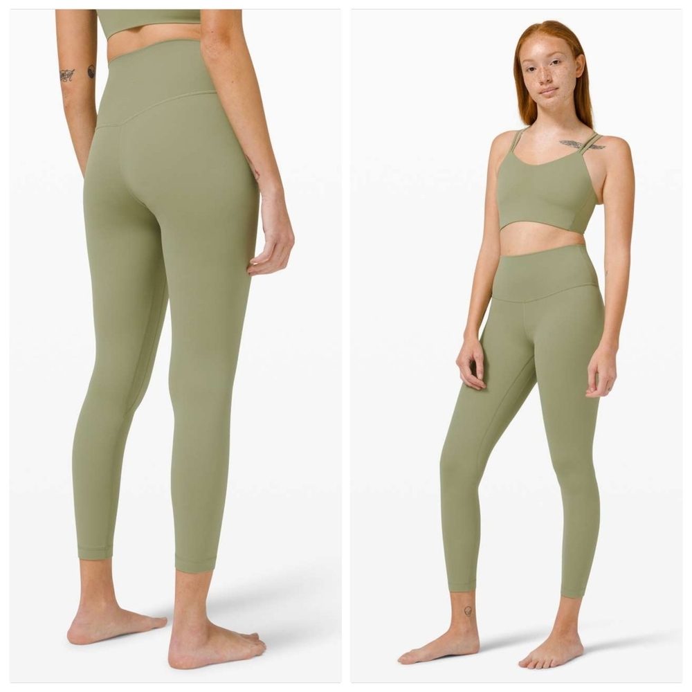 lululemon athletica Olive Green High-Rise Sculpt Leggings